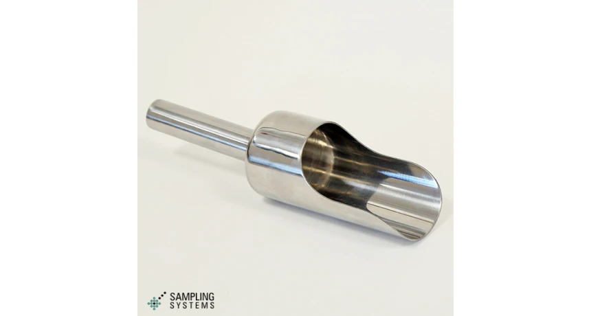 Amostrador tipo concha para alimentos